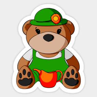 Gardener Teddy Bear Sticker